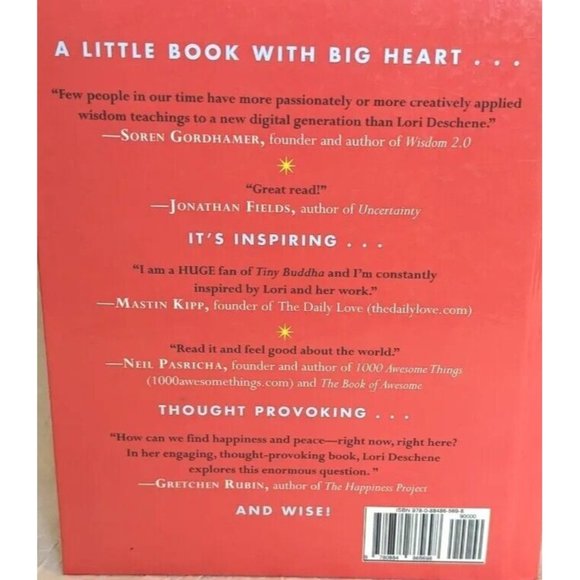 Tiny Buddha Simple Wisdom for Lifes Hard Questions Lori Deschene Hardcover Peace - Picture 12 of 13